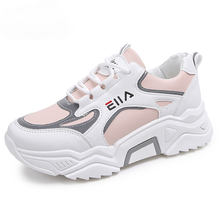 Zapatillas deportivas De plataforma antideslizantes para Mujer, Calzado cómodo De alta calidad, De tendencia, color blanco 2024 - compra barato