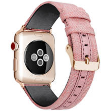 Нейлоновый ремешок для Iwatch, ремешок для Apple Watch, Спортивная замена, 5, 4, 3, 2, 38 мм, 42 мм, 40 мм, 44 мм, светильник, дышащая холщовая петля 2024 - купить недорого