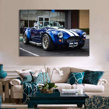 Pósteres de supercoche Shelby AC Cobra Vintage, cuadro de Cabriolet, pintura en lienzo, impresiones de arte de pared, decoraciones modernas para la habitación del hogar 2024 - compra barato