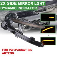 2Pcs Car Dynamic LED Turn Signal Light Rearview Mirror Blinker Indicator for VW Passat B8 Arteon 2015 2016 2017 2018 2019 2024 - buy cheap