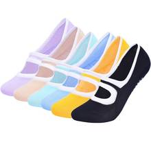 1 Pair Women Yoga Socks Quick-Dry Anti Slip Silicone Gym Pilates Ballet Socks Fitness Sport Socks Cotton Breathable Elasticity 2024 - buy cheap