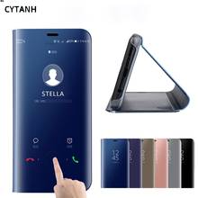 Зеркальный чехол для смартфона Huawei Mate 30 P30 P20 Mate 20 10 Pro Lite PSmart 2019 Honor 20 7C 8X 10 8 9 Lite 9i Nova 3 3i 2024 - купить недорого
