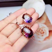 SHILOVEM 925 STERLING SILVER PIEZOELECTRIC AMETRINE PENDANTS RINGS FINE JEWELRY SEND NECKLACE WEDDING GIFT NEW MTZ1216152006AGZJ 2024 - buy cheap