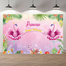 Neoback-papel de parede para decoração de festas de aniversário, chá de bebê, rosa, flamingo, para estúdio fotográfico, para fotografia de férias e celebração de verão 2024 - compre barato