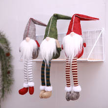Boneca de natal brinquedos papai noel boneco de neve elk árvore de natal pendurado ornamento decoração para casa natal festa presente de natal 2024 - compre barato