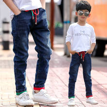 Kids Pants Big Boys Stretch Joker Jeans 2019 Spring Children Pencil Leggings Autumn Denim Clothes For 4 to 14   Years Male Child 2024 - buy cheap