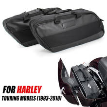 For Harley Touring Road King Electra Street Glide Ultra Tour FLTR FLHX 93-20 Motorcycle Saddle Bag Luggage Rack Liner Saddlebag 2024 - buy cheap