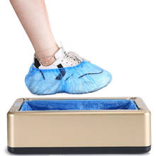 Máquina automática de caja dispensadora de fundas de cubierta de zapatos Dispositivo de plástico de película de zapato desechable, rosa dorada 2024 - compra barato