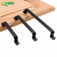 QVWN  Zinc Alloy Black Cabinet Handles American style Kitchen Cupboard Door Pulls Drawer Knobs Fashion Furniture Handle Hardware 2024 - buy cheap