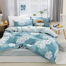 39Palm Leaf 4pcs Girl Boy Kid Bed Cover Set Duvet Cover Adult Child Bed Sheets And Pillowcases Comforter Bedding Set 2TJ-61020 2024 - buy cheap
