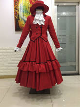 Conjunto de ropa de Cosplay para mujer, traje de Anime japonés, Black Butler, Angelina Dalles, Madam Red 2024 - compra barato