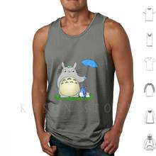 Totoro Gress-camisetas sin mangas para bebé, 100% algodón, Totoro, funda para tableta de Totoro, billeteras para teléfono 2024 - compra barato