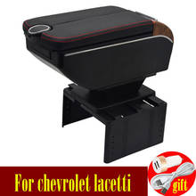 For chevrolet lacetti armrest box Double doors open 7USB Centre Console Storage Box Arm Rest 2024 - buy cheap