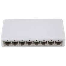 8 portas gigabit switch desktop rj45 ethernet switch 10/100mbps hub switcher (plugue da ue) 2024 - compre barato