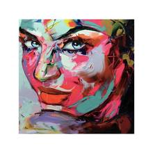 Francoise Nielly Palette knife portrait Face Oil painting Hand painted Character figure canvas wall Art picture for living room 2024 - buy cheap