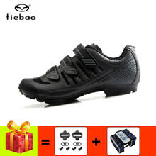 Tiebao sapatilha ciclismo mtb обувь для велоспорта для мужчин дышащие самозакрывающиеся кроссовки для горного велосипеда для езды на спиннинге профессиональная обувь 2024 - купить недорого