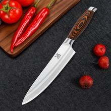 BIGSUNNY-cuchillo de Chef Ultra afilado, rebanador de 8 pulgadas, de acero alemán con mango ergonómico, súper cómodo 2024 - compra barato