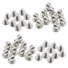 20 Pieces 1:12 Scale Silver Metal Door Knobs Handles Dollhouse Miniatures 2024 - buy cheap