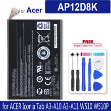 Tablet Battery AP12D8K  for ACER Iconia Tab A3-A10 A3-A11 W510 W510P 3.7V 7300MAH 27WH    with Track Code 2024 - buy cheap