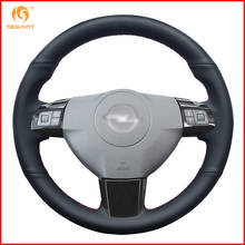 MEWANT Black Genuine Leather Car Steering Wheel Cover for Opel Astra 2005 2006 Vauxhall Astra Interior Accessories Parts 2024 - buy cheap