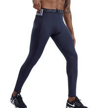 Calça leggings de compressão para homens, calça de compressão de secagem rápida para ginástica e corrida, modelo masculino, 2020 2024 - compre barato
