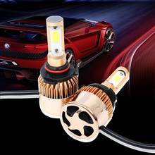 S2 9005 Car LED Headlight Bulbs 6500K 72W 8000LM COB LED Headlamp Fog Light Gold 2024 - buy cheap