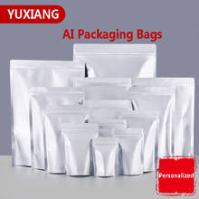 50Pcs Aluminum Foil Packaging Bag Self Standing With Zipper Lock With Custom Printing Logo For Dried Fruit Tea Coffee Bean 2024 - buy cheap
