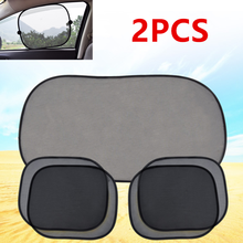 Super Quality 2pcs Black Side Car Sun Shades Rear Window Sunshades Cover Mesh Visor Shield Screen Interior UV protection 2024 - купить недорого
