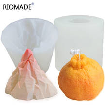Big Orange Shape Candle Mold Silicone Candle Making Mould Snow Mountain Styles Fondant Tools Handmade Clay Plaster Decoration 2024 - buy cheap