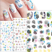 1pcs 3D Nail Slider Maple Leaf Fall Leaves Abstract Line Decals Adhesive Manicure Tips Nail Art Decorations F606-613 2019 New 2024 - buy cheap