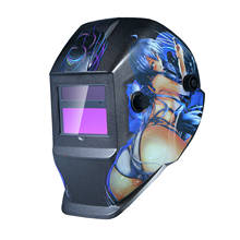 Welding Helmet Solar Powered Auto Darkening Hood with Adjustable Shade Range 4/9-13 for Mig Tig Arc Welder Mask 2024 - buy cheap