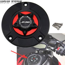 CNC de Alumínio Acessórios Da Motocicleta Keyless Fuel Gas Tank Cap Capa para YAMAHA XJ6 FZ-6R DIVERSION 2009-2015, FZ6 N/S 2004-2009 2024 - compre barato