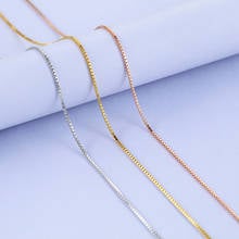 Corrente de joias nacklace para mulheres, corrente clássica básica de fecho lagosta, prata/ouro/ouro rosa, colar de cor 45cm 2024 - compre barato