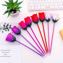 4pcs/lot Novetly Rose Flower Ballpoint Pen Decorative Gift For Valentine's Day School And Office Supply Writing Pen Stationery 2024 - buy cheap
