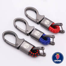 Car keychain zinc alloy waist key chain ring for saab 9-3 9-5 93 95 900 9000 Key Chains Automotive interior accessories 2024 - buy cheap