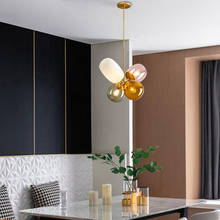 Современный светильник, роскошный дизайн, стеклянный шар, подвесной светильник, лофт, скандинавский подвесной светильник, подвесной светильник для гостиной, кухни, светильник 2024 - купить недорого