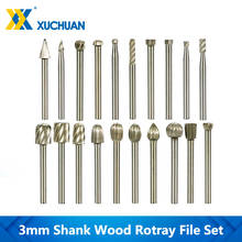 Rotary File Set Rotary Router Milling Cutter 3mm Shank HSS Burr Rotary 20pcs For Wood Carving Tool Kit Routing Router Bits 2024 - buy cheap