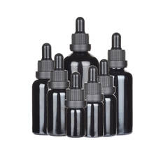 10pcs/lot 5ml 10ml 15ml 20ml 30ml 50ml 100ml black glass essential oil dropper bottle wtih piepette drop vials Containers 2024 - buy cheap