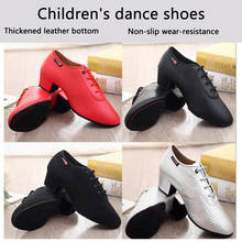 Men's Latin Dance Shoes Male Ballroom Tango Man dancing Shoes Heel 3CM Children's Boy's Shoes Dance Sneaker Jazz Shoes 18-27.5CM 2024 - buy cheap