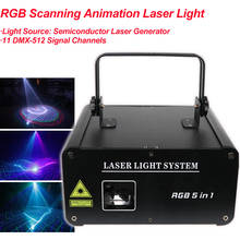 36W RGB Scanning Animation Laser Light DMX512 Projector DJ Disco Stage Lighting Effect Party Wedding Holiday Club Bar Scanner 2024 - buy cheap