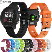 Силиконовый ремешок 20 мм для Garmin Forerunner 245 245M 645/Vivoactive 3/Vivomove HR, ремешок для часов Samsung Galaxy Watch Active 2024 - купить недорого