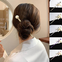 Palitos de pelo Retro para mujer, horquillas florecientes con gradiente de ácido acético, horquilla plana, accesorios para el cabello 2024 - compra barato