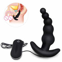 Anal Vibrator Vibrating Butt Plug 10 Mode Black Color Silicone anal beads For Male & Female Anal Sex Toys for couples  sex shop 2024 - buy cheap