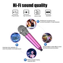 KTV Karaoke Mini Microphone Portable 3.5mm Stereo Studio Mic For Cell Phone Laptop PC Desktop Small Mic 2024 - buy cheap