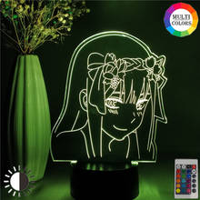 Anime Figure Zero Two 3d Night Light Led Lamp Kids Child Gift Girls Bedroom Decor Manga Figurine DARLING in the FRANXX Desk Lamp 2024 - buy cheap