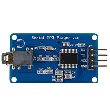 MP3 module UART Control Serial MP3 Player with Headphone Output Speaker MicroSD Card Sound Speaker Module for Arduino 2024 - buy cheap