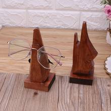 Soporte de madera para gafas con forma de nariz, expositor de gafas de sol, de madera 2024 - compra barato