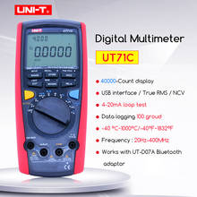 Цифровой профессиональный мультиметр UT71C TRMS, измеритель напряжения, тока, Омметр, емкость, температура, диод, тест, ПК, программное обеспечение 2024 - купить недорого