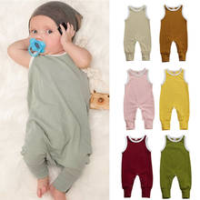 Newborn Baby Boy Girl Sleeveless Romper Summer Jumpsuit Playsuit Tracksuit One-Pieces Clothes 0-18 Months 2024 - buy cheap