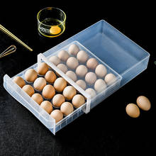 Bandeja de ovos de dupla camada, caixa de plástico transparente para armazenamento de ovos em casa, tipo gaveta, caixa de armazenamento para geladeira 2024 - compre barato